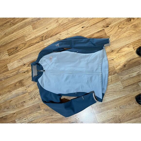 The North Face Womens Flight Series Large Jacket Blue Zip Front TKA Stretch - Picture 8 of 11